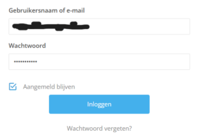 Stap 2 Gegevens invullen